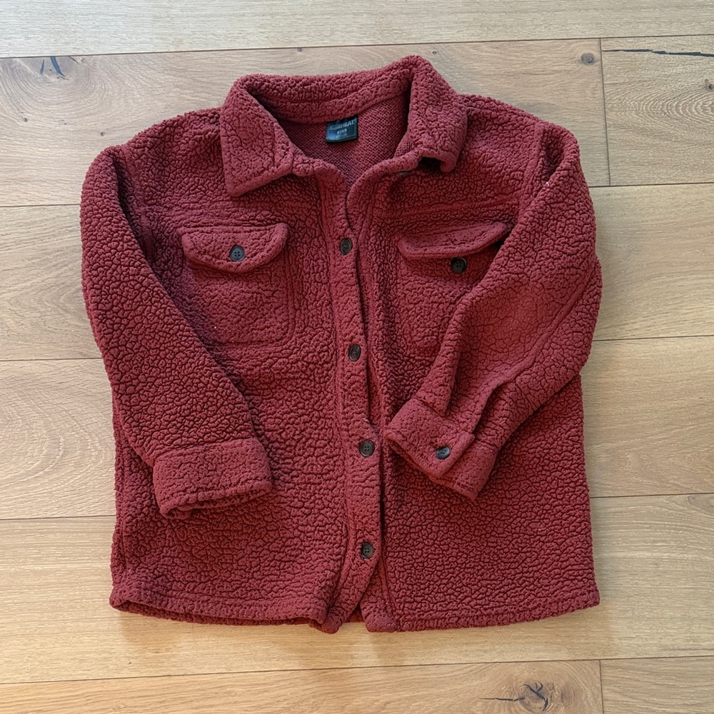 32 Degrees Women's Sherpa Jacket - Rust Red